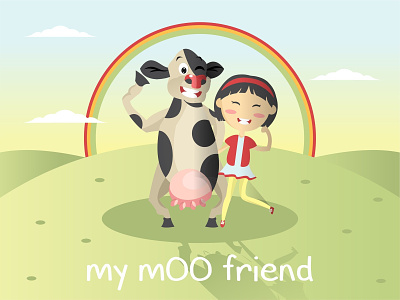 My Moo Friend Illustration