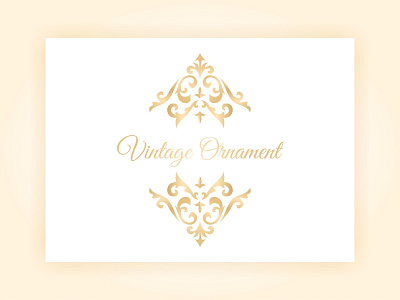 Vintage Ornament design gold illustration luxury luxurydesign ornament ornamental vector vintage vintagedesign vintageornament