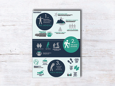 Infographic about Hiking art design digital flat design hiking illustration info graph infographic infographic design poster poster art vector