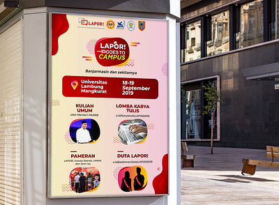 LAPOR! Goes To Campus Poster billboard billboard design billboard mockup design poster poster design publish