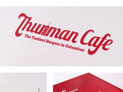 Thurman Cafe logo design branding positivity typography