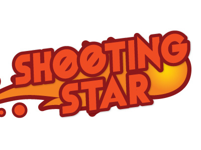 Shooting Star illustration ilustrator typography