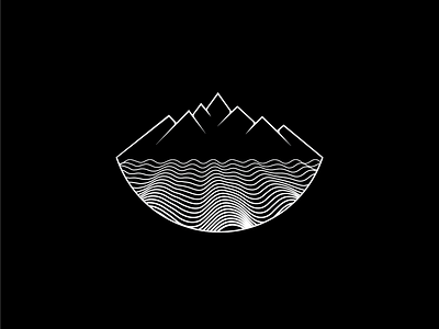 cicrle of mountain design graphicdesgn logo
