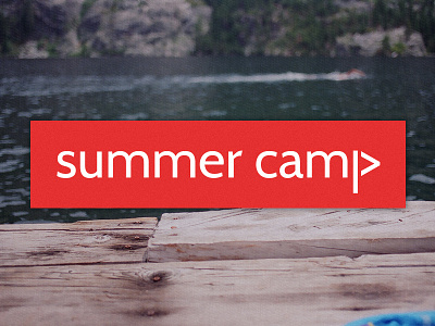 Summer Camp Branding Idea branding cabin logo