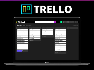 Triphy, a branding mashup of Trello and Giphy