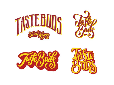 Taste Buds Food Truck Logo food truck ink lettering logo typography