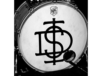 Dangerous Summer Monogram band kick drum logo monogram
