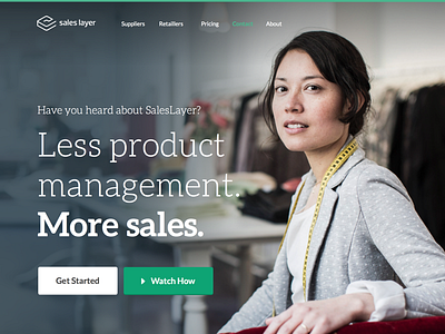 Landing Page for SalesLayer.com