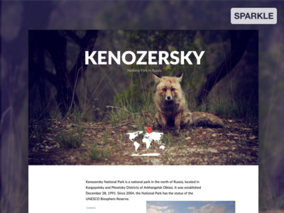 Designed in Sparkle - landing pages