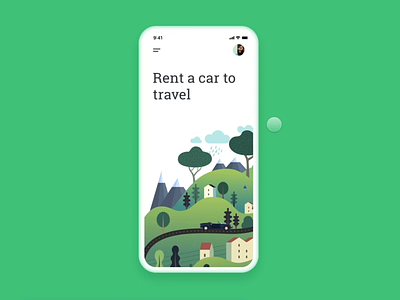 💫 Animations for "Rent a Car" 60fps animation animation after effects car framerx illustrations interactions mobile
