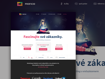 Webdesign for a czech agency