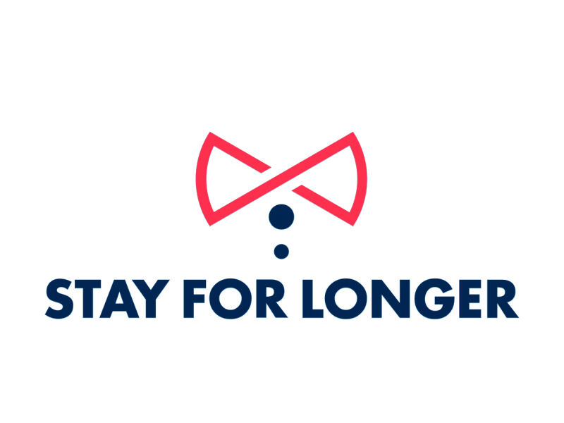 Stay For Longer logo process animation branding design illustration logo motion motion animation proportion