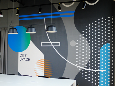 City Space / branding / mural design