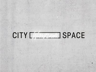 City Space / branding black and white brand identity branding logo logo design minimal neon sign