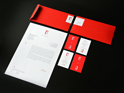 EXIT editorial house branding bussines card envelopes exit logo design stationary