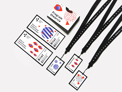 ACD / branding elements for the opening branding event event materials graphic design logo design minimal patterns tickets vector