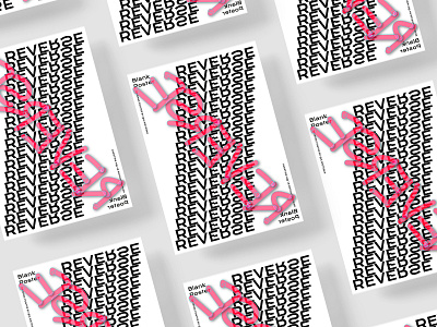 My Reverse poster for Blank Poster blankposter.com freestyle poster reverse typography vector