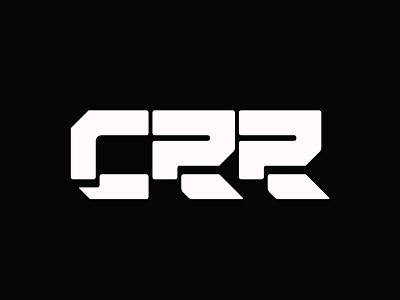 CRR logo typography typography logo