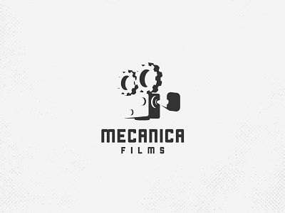 Mecanica Films Logo camera films logo logotyoe negativespace vintage