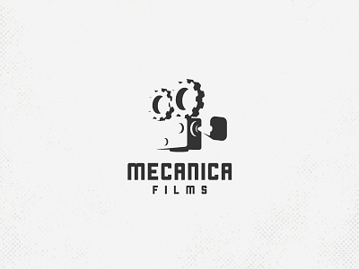 Mecanica Films Logo camera films logo logotyoe negativespace vintage