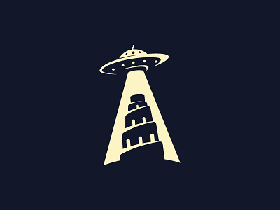 Babel babel illutration logo logotype negativespace ufo
