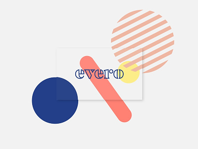 Evero branding dribbble geometric hi-end logo logotype minimalistic pattern