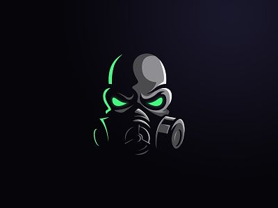 Apocalypse dribbble gaming logo mascot mask skull sports