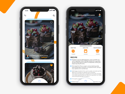 Cook Book App Concept adobexd app clean design dribbble ios iphone minimal ui ux