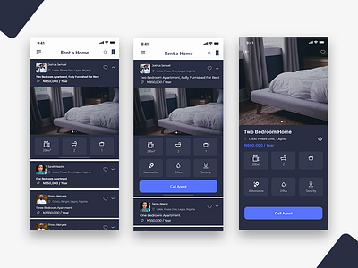 Rent A Home app app concept design dribbble iphone minimal ui