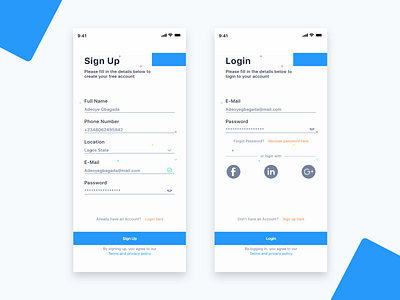 Daily UI #001 adobe xd adobexd app clean daily 100 daily 100 challenge design dribbble ios iphone minimal ui ux