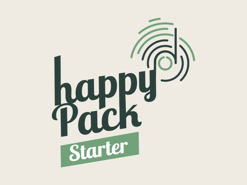 Happy Pack Starter - Logo Animation animation branding design earth ecology graphic design green illustration itancia itancia again logo motion graphics pack reconditioning reconditionnement refurbishment smartphone starter écologie