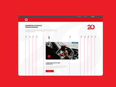 20 Year Vodacom Tanzania app branding design figmadesign icon illustration ui vector vodacom vodafone