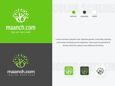 Maanch.com Branding branding icon illustrator logo logo design photoshop sketch typography ui vector