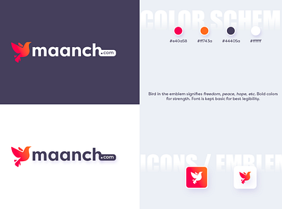 Maanch.com Branding V2 branding icon illustrator logo logo design photoshop sketch ui ux vector