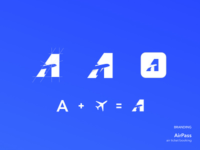 AirPass Logo app branding design logo web