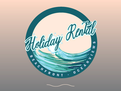 Holiday Rental Logo accommodation branding graphic design holiday home illustrator logo design photoshop