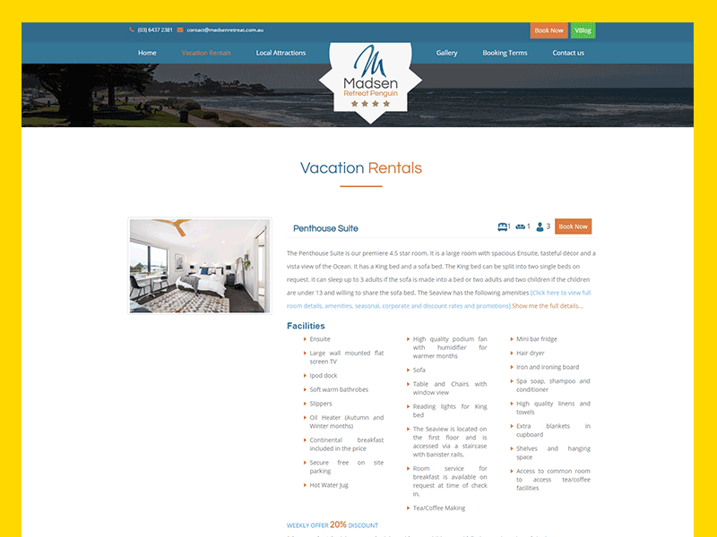 Hotel Website Design