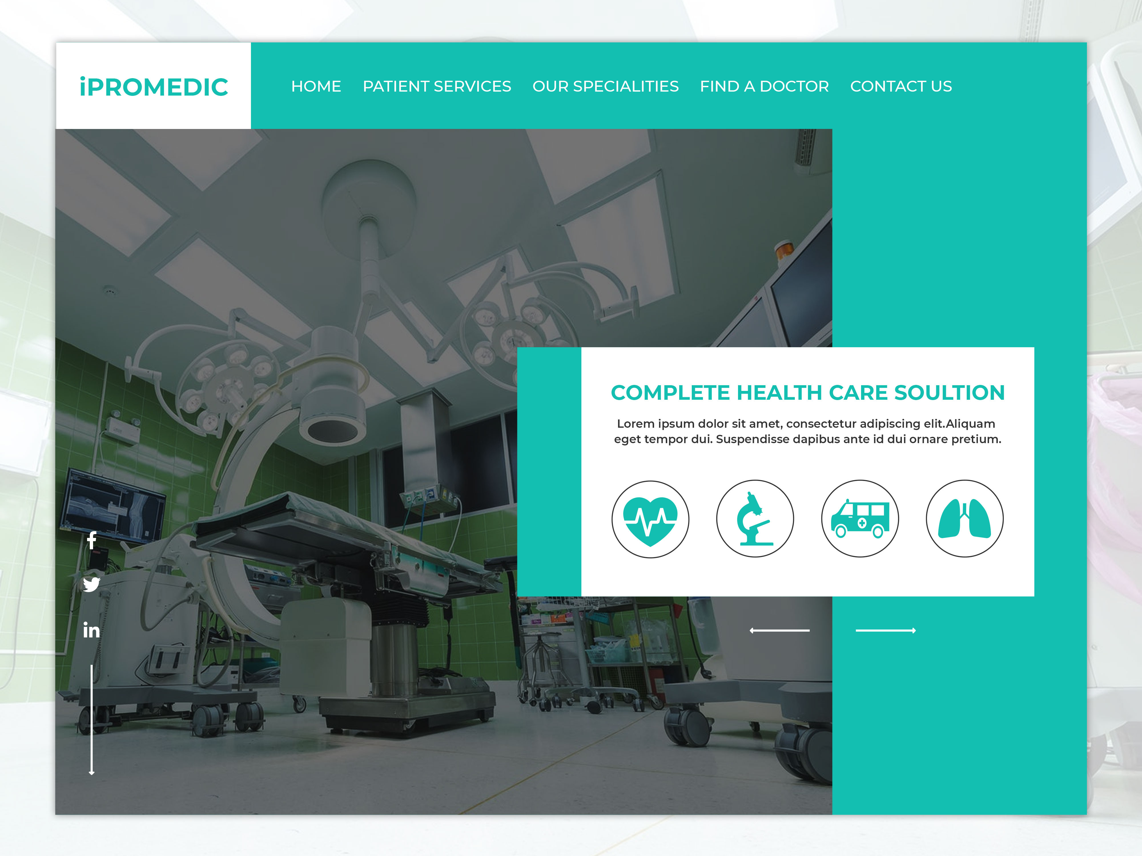 Hospital Website Banner By Ipro Design On Dribbble