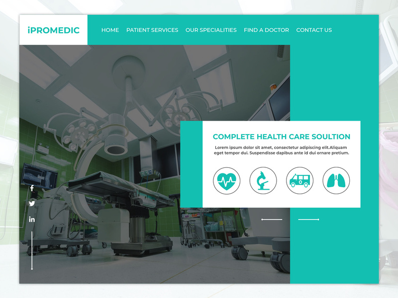 Hospital Website Banner By Ipro Design On Dribbble