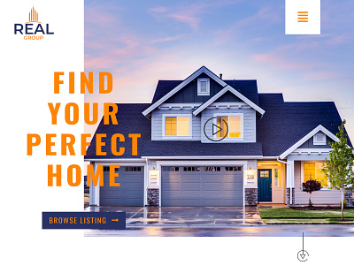 Beautiful Real Estate Website Banner design! banner banner design banners html website realestate ui uidesign web design website website design website design company website development wordpress website