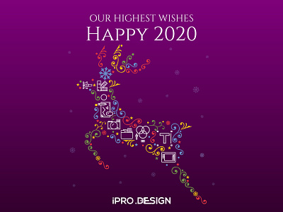 Happy New Year - 2020 banner design logo photoshop ui ux vector webdesignagency webdesigner website website design