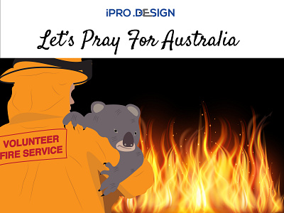 Pray for Australia australia banner design bushfire design illustration pray pray for rain uidesign vector website design