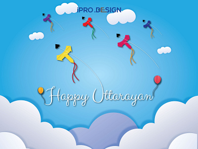 Happy Makarsankranti kite kite festival kiteflying kites ui uidesign uttarayan vector webdesignagency website