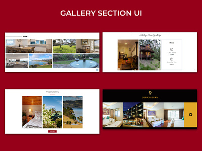 Gallery Section - UI Design accommodation banner design design gallery gallery sction holiday holiday photo hotel logo photos photoshop uidesign webdesignagency webdesigner website website design