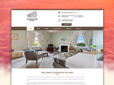 Website - Waratah On York banner design design hotel illustration logo photoshop ui uidesign webdesignagency webdesigner website website design