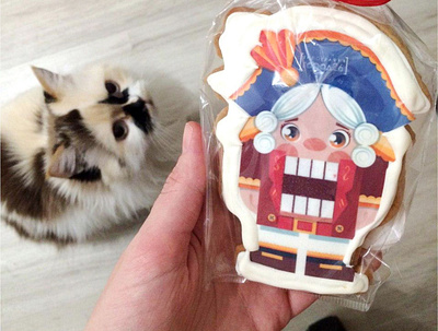 Illustration of "the Nutcracker" on gingerbread)))