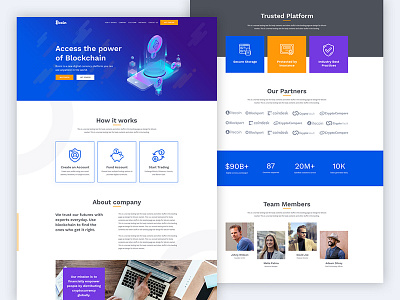 Bcoin - A premium landing page template by Creative Landing Pages on ...