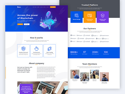 Bcoin - A premium landing page template