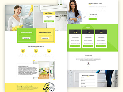 Maid - A premium landing page template