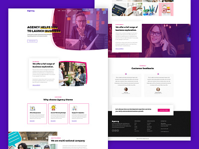 Agency - A premium landing page template